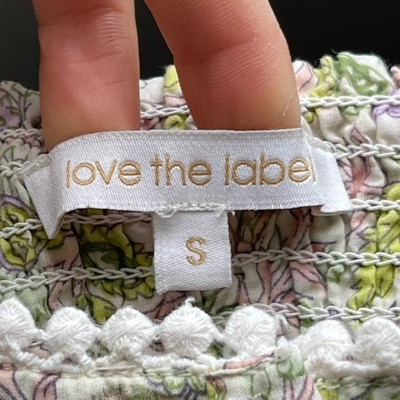 Anthropologie Love The Label Boho Cottagecore Floral Puff Sleeve Mini Dress S - Picture 11 of 13